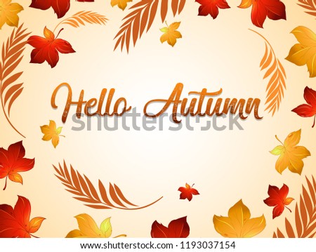 Autumn thanksgiving background template illustration