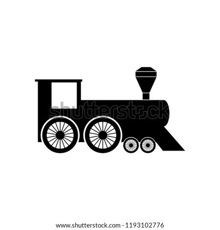 locomotive icon , the logo on a white background