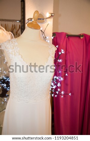 marriage fashion store with wedding dresses