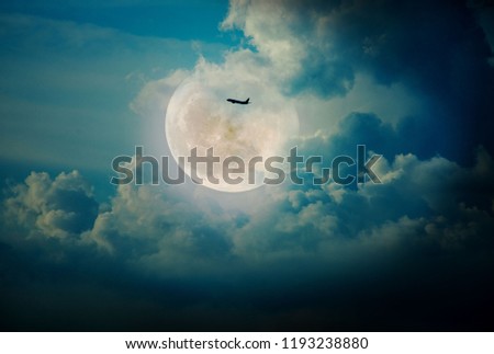 Moon cloud background photo