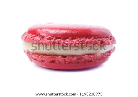 Macarons isolated on white background