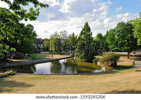 Paderquellen (Pader spring park) in Paderborn, Germany