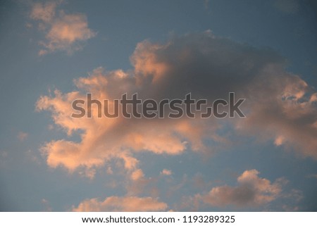 
Beautiful clouds and sky on the background of blue skies change their views
