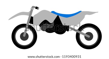 Side view of a racing motorcycle. Vector illustration design