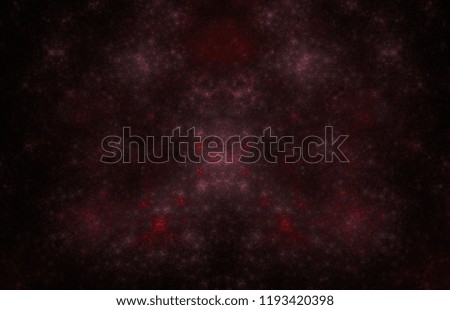 Red fractal glowing pattern. Fantasy fractal texture. Digital art. 3D rendering. Computer generated image