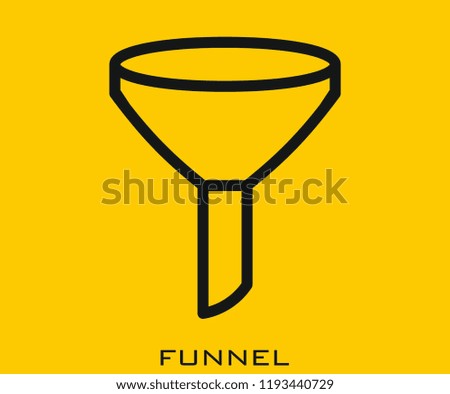 Funnel icon signs