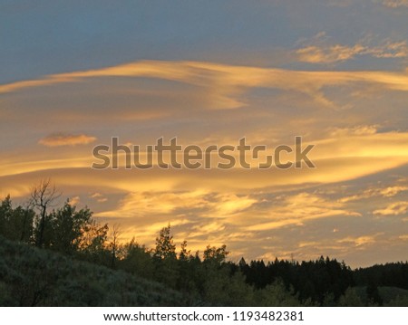 Dawn sky in Wyoming
