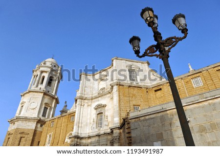 Cathedral of the Holy Cross (Catedral de la Santa Cruz) in Cadiz, Andalusia, Spain