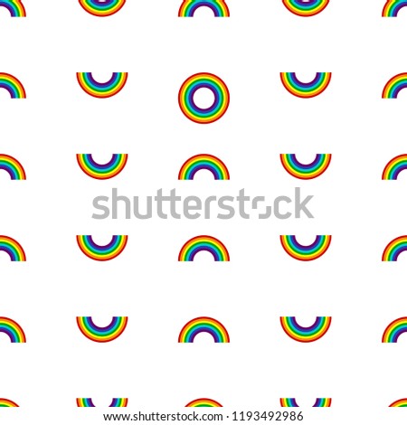 Rainbow texture with circle seamless pattern