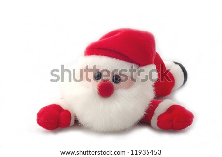 Sweet little santa-claus isolated on a white background