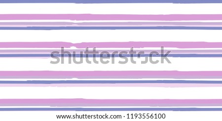 Color Strips. Simpless. Vector Watercolor. Hand Drawn Lines in Watercolor Style. Grunge Stripes with Painted Brush Strokes.  Cloth, Textile Design, Linen, Fabric.