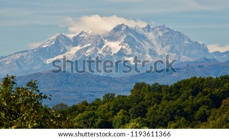 Monte Rosa (Dufourspitze) Royalty-Free Stock Photo #1193611366
