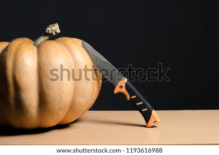 Halloween pumpkin knife