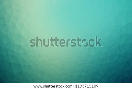 Light BLUE vector polygonal template. Shining colored illustration in a Brand new style. The template can be used as a background for cell phones.