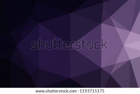 Dark Purple vector abstract polygonal cover. An elegant bright illustration with gradient. A completely new template for your business design.