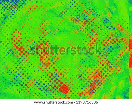 Abstract modern painting background. Vector illustration. Color Halftone Dots Pattern . Halftone Dotted Grunge Texture . Abstract Dots Overlay Texture . 