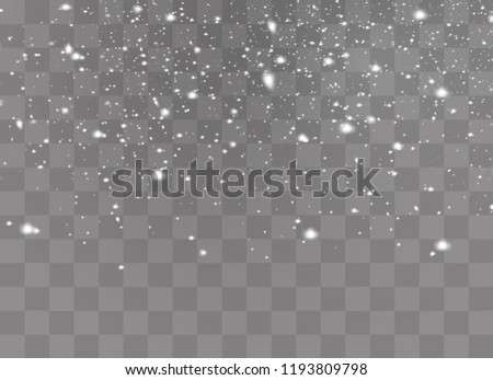Snow on a transparent background. White gradient decorative element.vector illustration. winter and snow with fog
