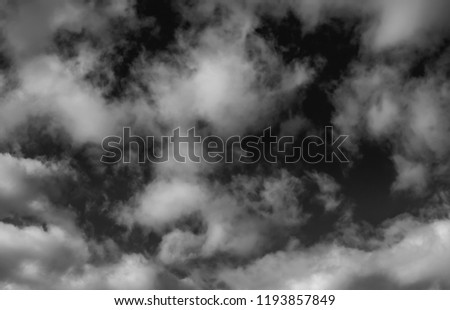 clouds on a black background