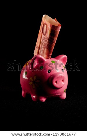 Picture of a Business Money Concept Idea Piggy Bank