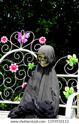 Skeleton for Halloween in the Garden 