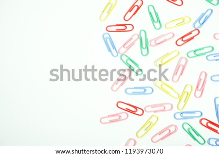 colorful clip on white background.