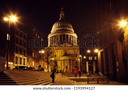 st paul's cathedral london night