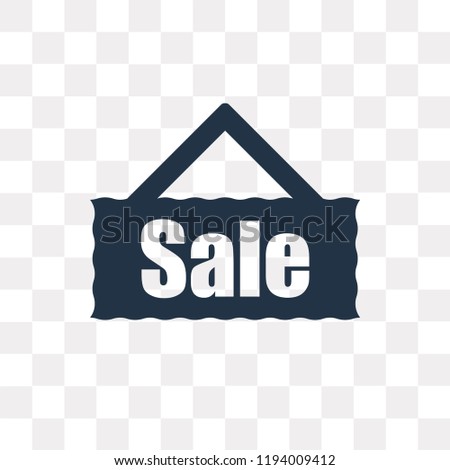 Sale vector icon isolated on transparent background, Sale transparency concept can be used web and mobile