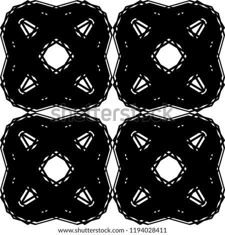 Design seamless monochrome grating pattern. Abstract geometric background. Vector art