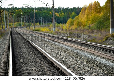 view of the railroad tracks