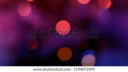 christmas tree at night colored bokeh blur light, defocused background