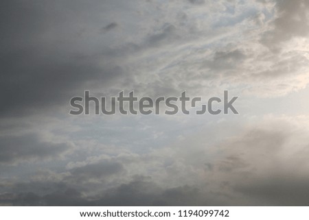 Beautiful sky and clouds on the background of blue skies change their views