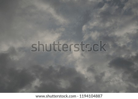 Clouds and sky on the background of blue skies change their beautiful views