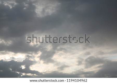 Beautiful backgrounds of clouds and sky in blue skies change their views