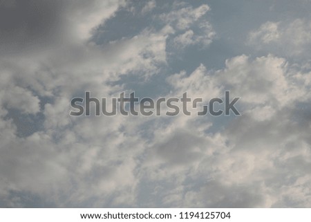 The most beautiful clouds of the sky against the blue skies change their views
