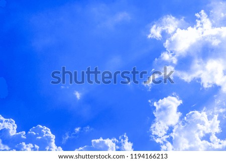 white clouds white blue sky background