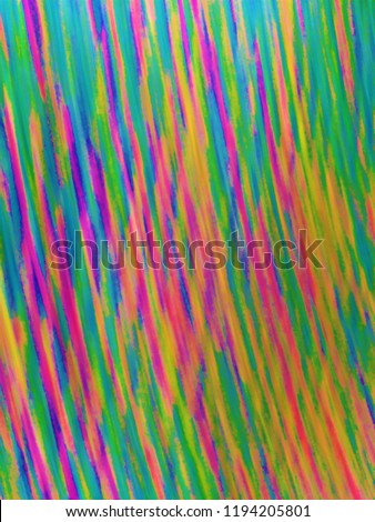 Motion blurred Multicolor Abstract background with abstract smooth lines. Abstract background of Red, Yellow, Blue, Green, Purple, Orange and Pink color. 