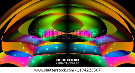 Abstract colorful background graphics template with blended multiple geometric objects