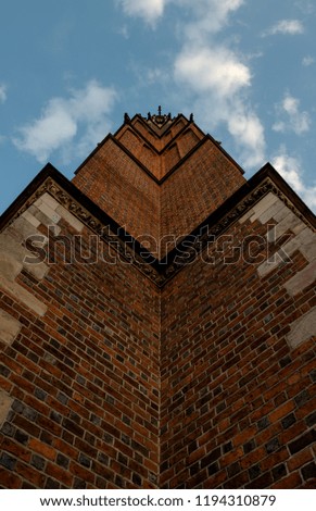Cathedral wall in Wroclaw, Poland