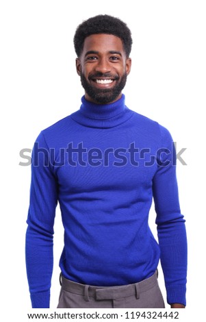 handsome man in front of a white background