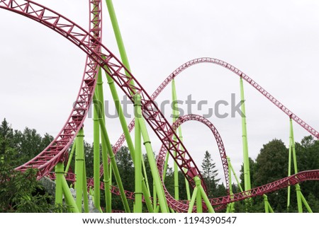 roller coaster attractions fun in the park for children