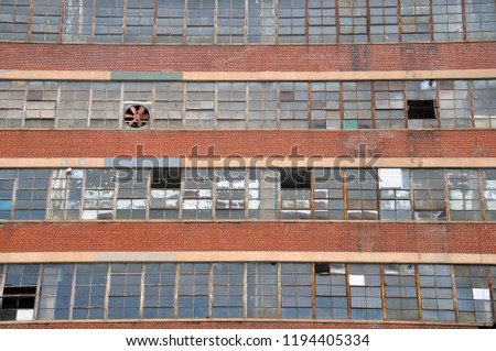 Industrial Factory windows Brooklyn Greenpoint old vintage brick