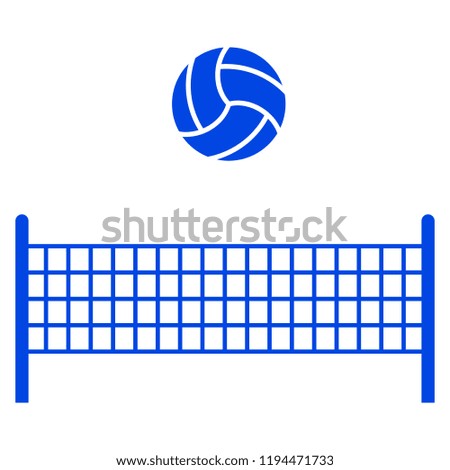 Volleyball icon. Vector illustration