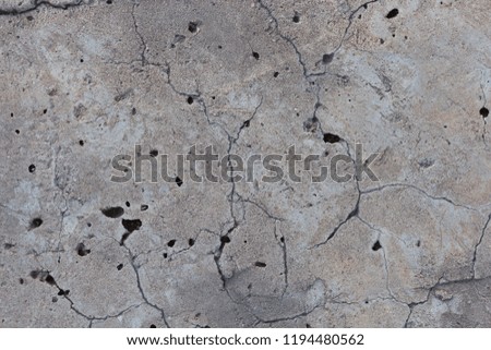 old cracked concrete floor