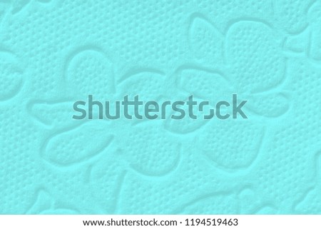 Napkin paper blue color. Texture with relief 3d, background for different purposes.