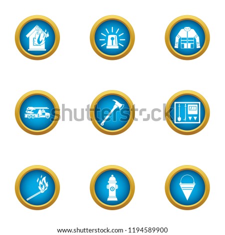 Lose your home icons set. Flat set of 9 lose your home vector icons for web isolated on white background