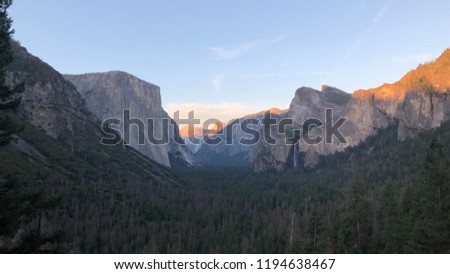 Beautiful picture including EL Capitan, and Half Dome in the Yosemite national forest