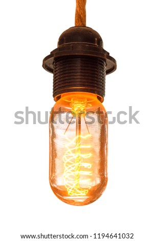 Close up light bulbs isolated on white background with clipping path.