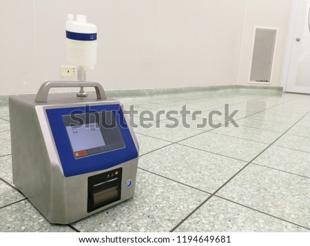 Quality Particle Counters - Clean room Testing in Operating Room Royalty-Free Stock Photo #1194649681