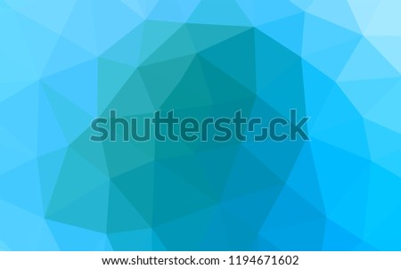 Light Blue, Green vector blurry hexagon pattern. Creative geometric illustration in Origami style with gradient. The polygonal design can be used for your web site.
