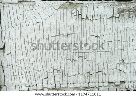 Green peeling wall. White and green wooden background. Wooden vintage table board.